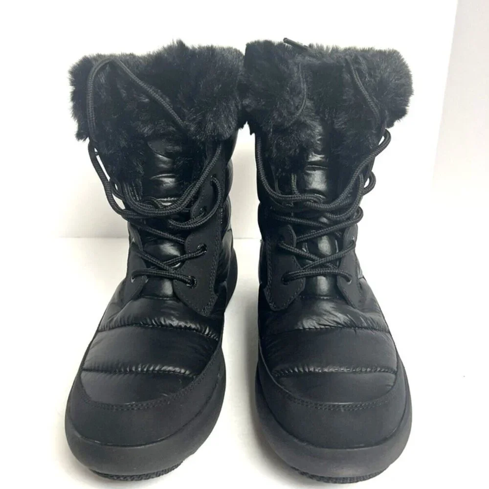 Sperry Womens Bearing PW Boot Black Size 7.5 M